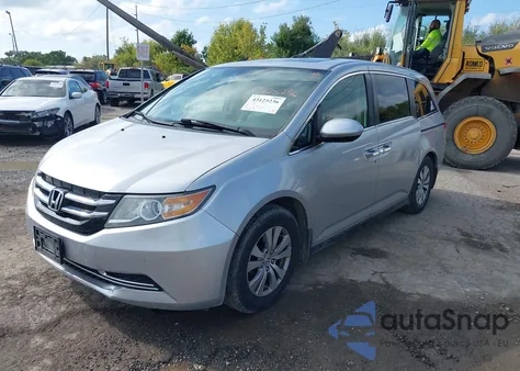 2015 Honda Odyssey Ex-L from USA, damaged, VIN 5FNRL5H6XFB013871